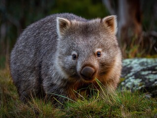 Fototapeta premium A Satisfied Wanderer in the Woods