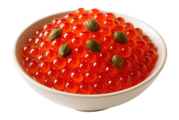 Cooked roe with capers