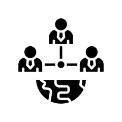 Community Connection glyph icon