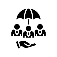 Social Protection glyph icon