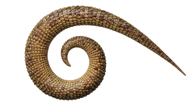 Animal tail with scales