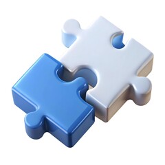 Obraz premium Connecting Puzzle Pieces Collaboration Concept