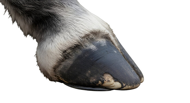 Animal hoof close up