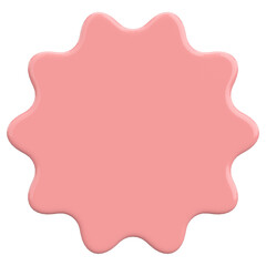 Price tag. Price label. 3D illustration.