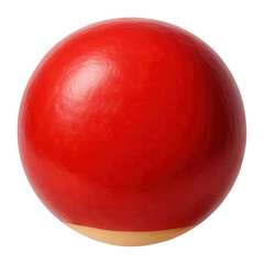 Round wheel of edam cheese with a red wax coating