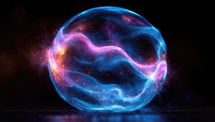 plasma ball in the dark