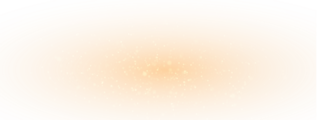 Magical orange glowing dust with bright sparkles.