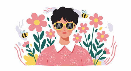 Vector Minimalist Geometric SVG Icon Set with Abstract Shapes and Flat Design Style in Bright Colors