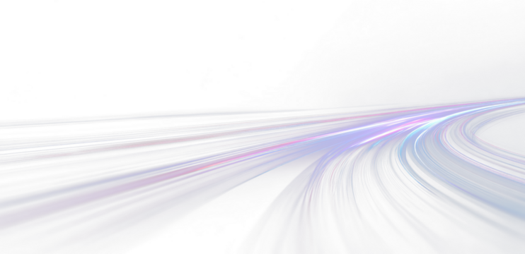 Abstract vector beam in bright colored glow.
