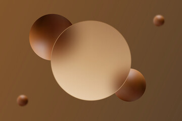 Elegant minimalistic background with a glass morphism effect and a transparent frame. Eps 10