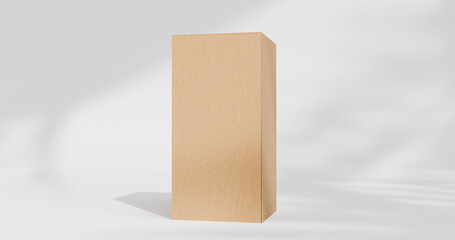 Standing Brown Kraft Cardboard Packaging Box