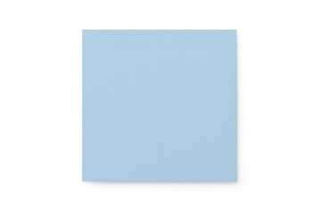 Blank light blue sticky note on a transparent background, creating a simple yet effective space for your message