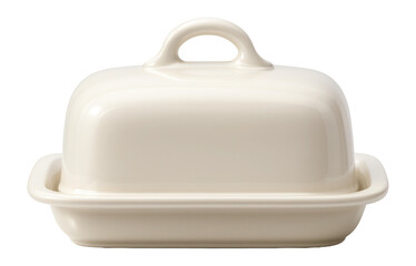 Ceramic butter dish with lid