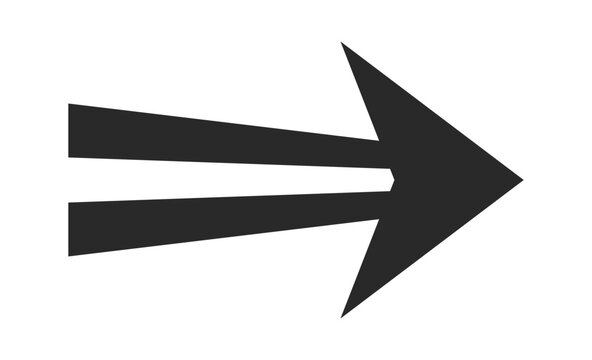Arrow navigation sign creative design