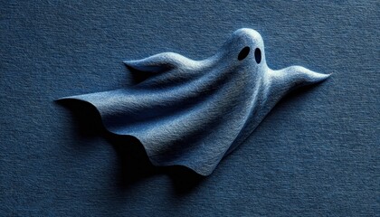 Ghost silhouette for Halloween card decoration.