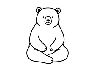 Adorable Polar Bear Illustration