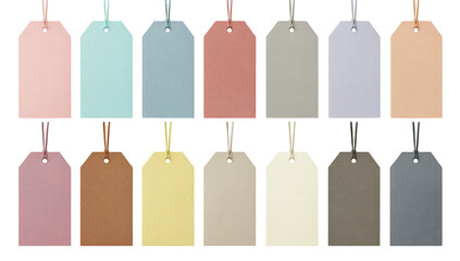Assorted color gift tags