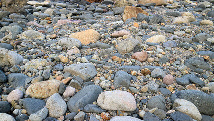 Tropical beach rocks