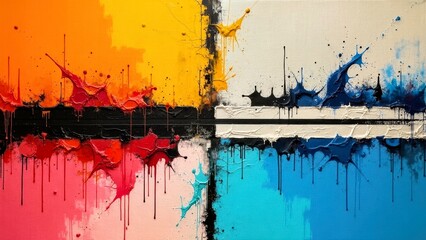 Color segmentation abstract art