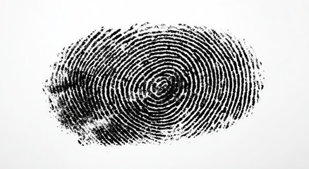 Fingerprint impression on white background (3)