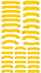 Obraz premium Collection of yellow ribbons
