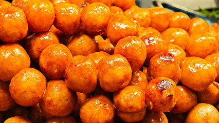 Northeastern sausage in the market