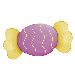 Cute Halloween Candy Clipart – Trick or Treat Sweet Illustration
