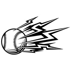 Dynamic Vector Baseball with Electric Shockwave Speed Trails