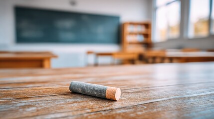 Chalk wood classroom education macro teacher blackboard learning school focus detail empty desk lesson teaching knowledge traditional interior horizontal closeup texture surface stationary