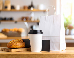 Coffee Shop Branding and Product Mockup