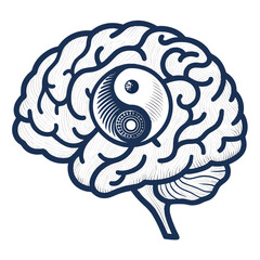 Stunning Create Bold Stroke Brain With Yin Yang Ins Professional Photo