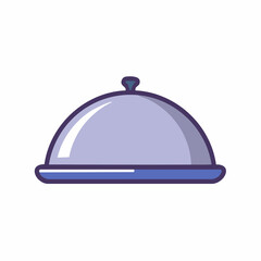 Obraz premium Cloche icon vector illustration