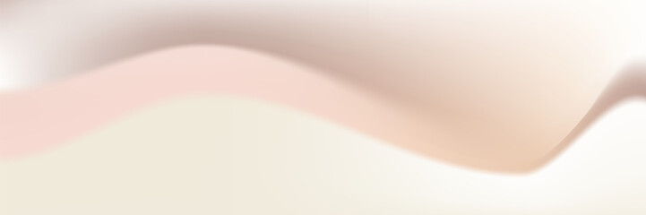 Wavy beige gradient background with light color texture. Nude neutral gradation bg. White and brown elegant champagne abstract wallpaper. Soft warm pastel delicate backdrop. eps10