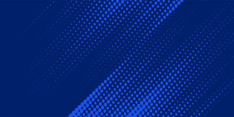 Obraz premium Dots halftone white and blue color pattern gradient grunge texture background paint. Modern simple art