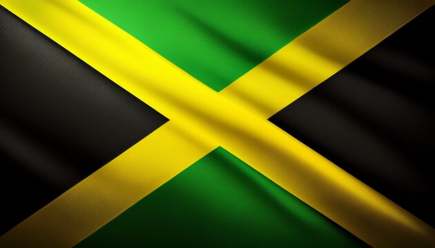 background with diagonal stripes of green yellow and black with light shadows jamaica independence day