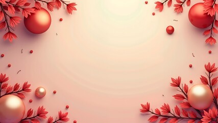 red christmas background . sale banner design free space in the center