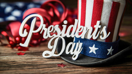 Conceptual background for Presidents Day celebration