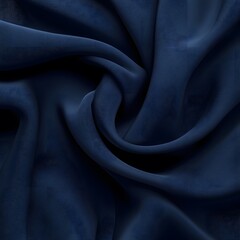 Abstract Swirling Dark Blue Fabric Texture Background