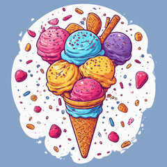 Ice Cream Design Very Cool