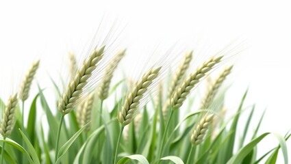 Close-up of wheat ears in a field showcasing natural agricultural beauty