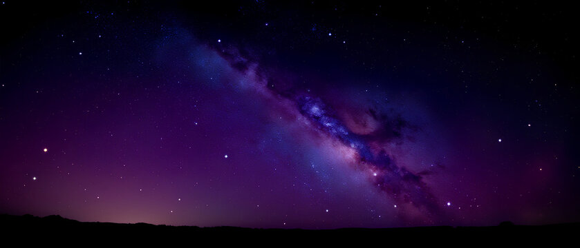 보라빛 은하수가 흐르는 밤