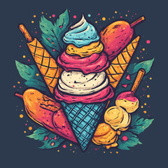 Ice Cream Design Very Cool