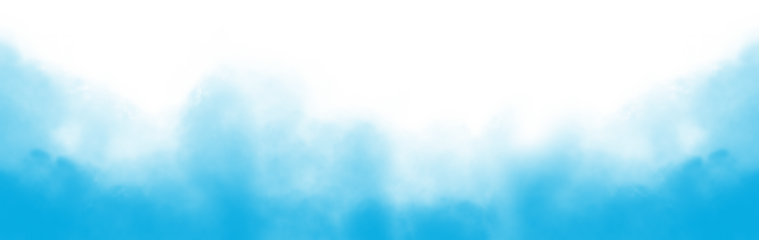 Vector realistic smoke cloud or light blue fog, Abstract gas on transparent background