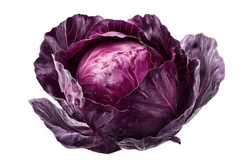 Close up of a vibrant red cabbage.