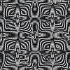 Hypnotic Concentric Circles - Monochrome Abstract Pattern Design.