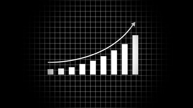 business growth arrow and graph chart, Business line arrow.Abstract business graph icon, business graph show profit.