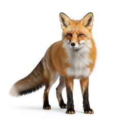 Fototapeta premium red fox vulpes 4 years old standing