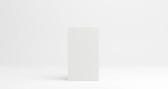 Standing dieline folding into box