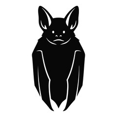 Vector art of black bat