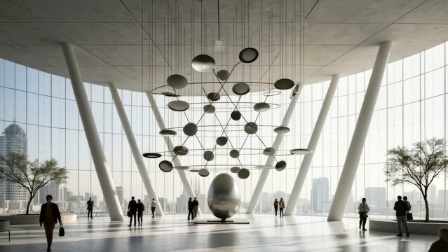 Suspended Architecture Art Space